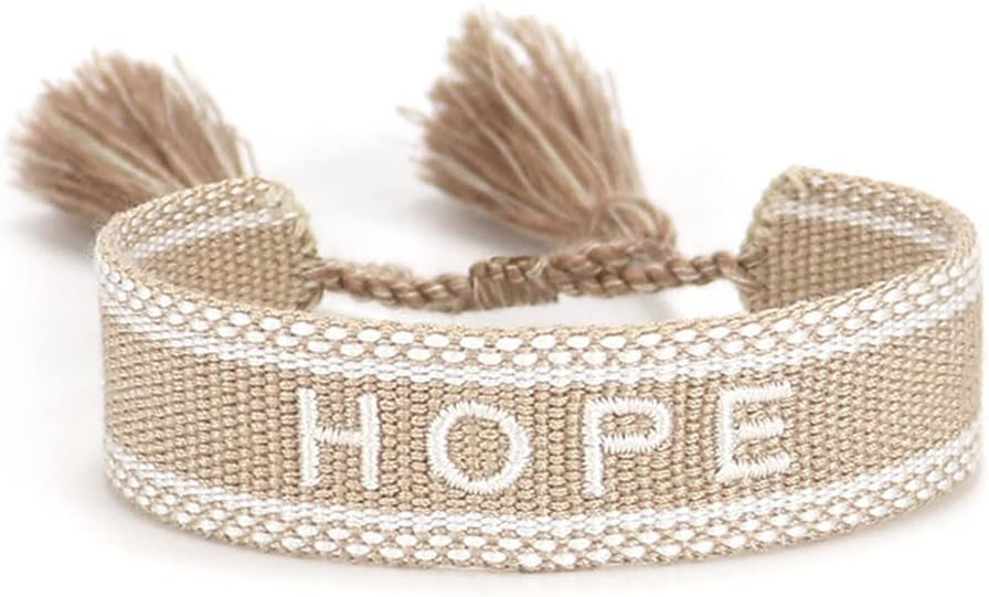 Knitted Love Hope Happiness Dream Wrap Tassel Bracelets for Women | Amazon (US)