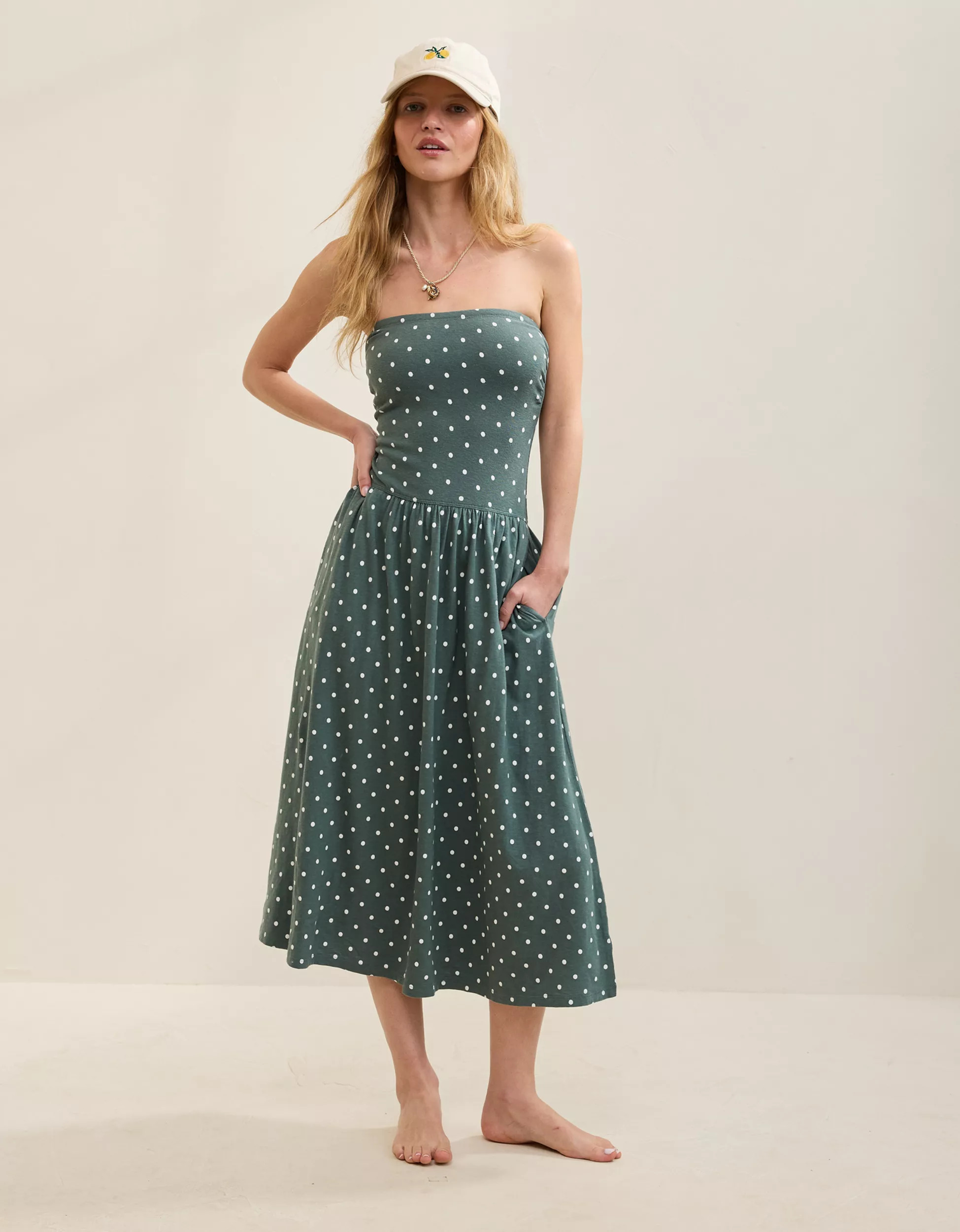 Aerie Happiest Tube Midi Dress | American Eagle Outfitters (US & CA)