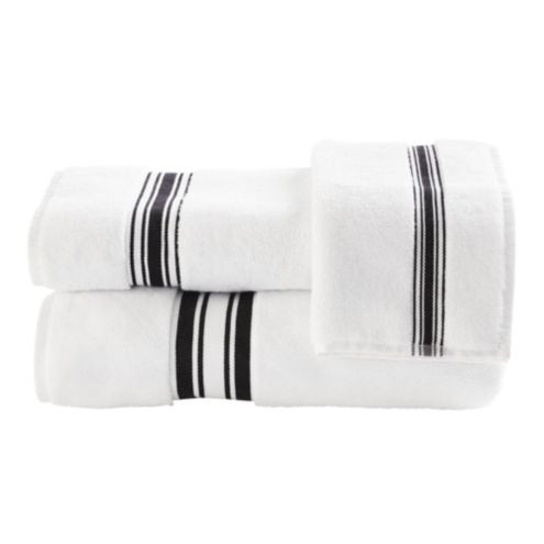Amelie Bath Towel Collection - Black | Ballard Designs, Inc.