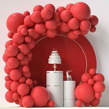 Red Balloons 84 pcs Red Balloons Garland Arch Kit 5 inch +12 inch +18 inch Matte Red Latex Balloo... | Amazon (US)