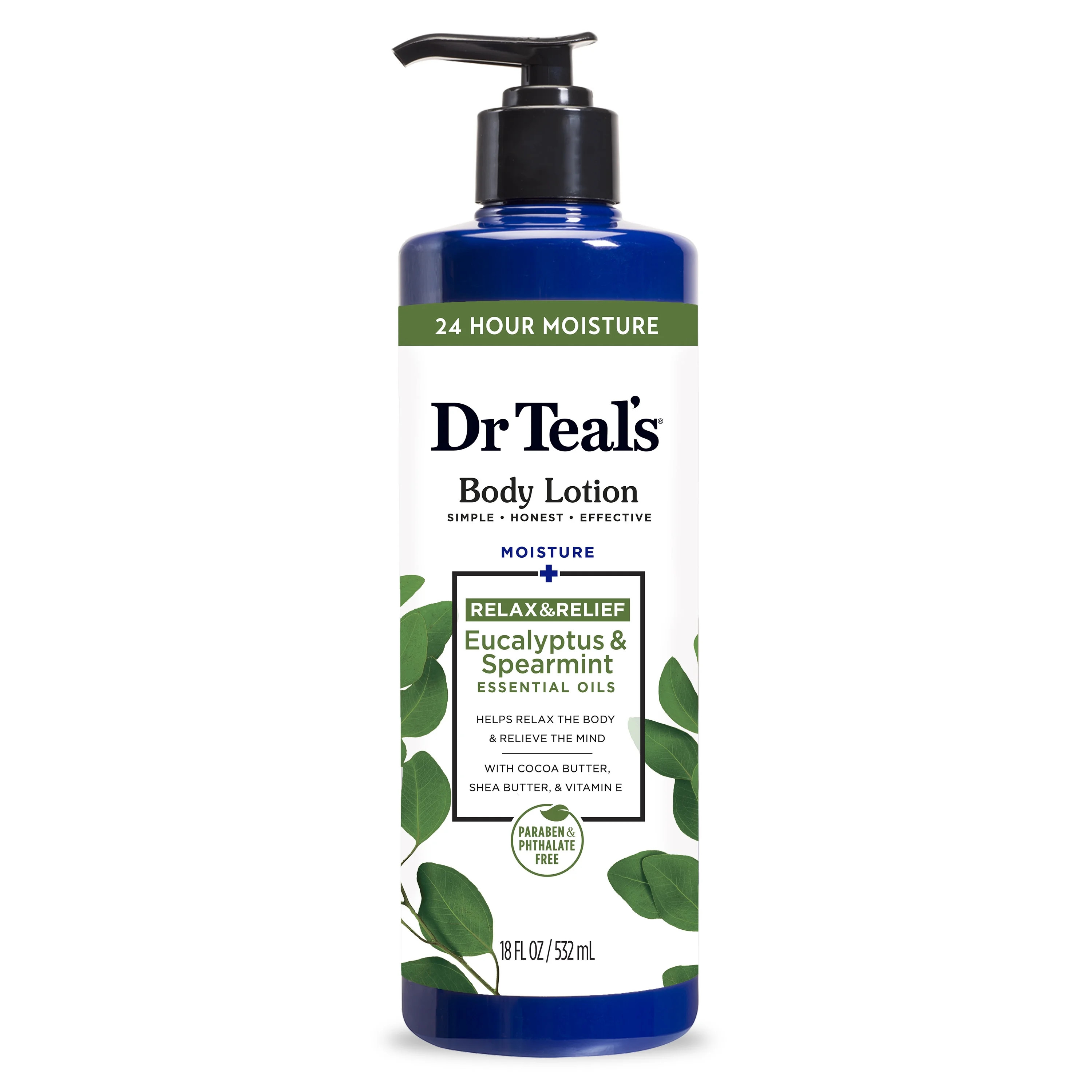 Dr Teal's Eucalyptus & Spearmint Body Lotion, 18 fl oz. | Walmart (US)