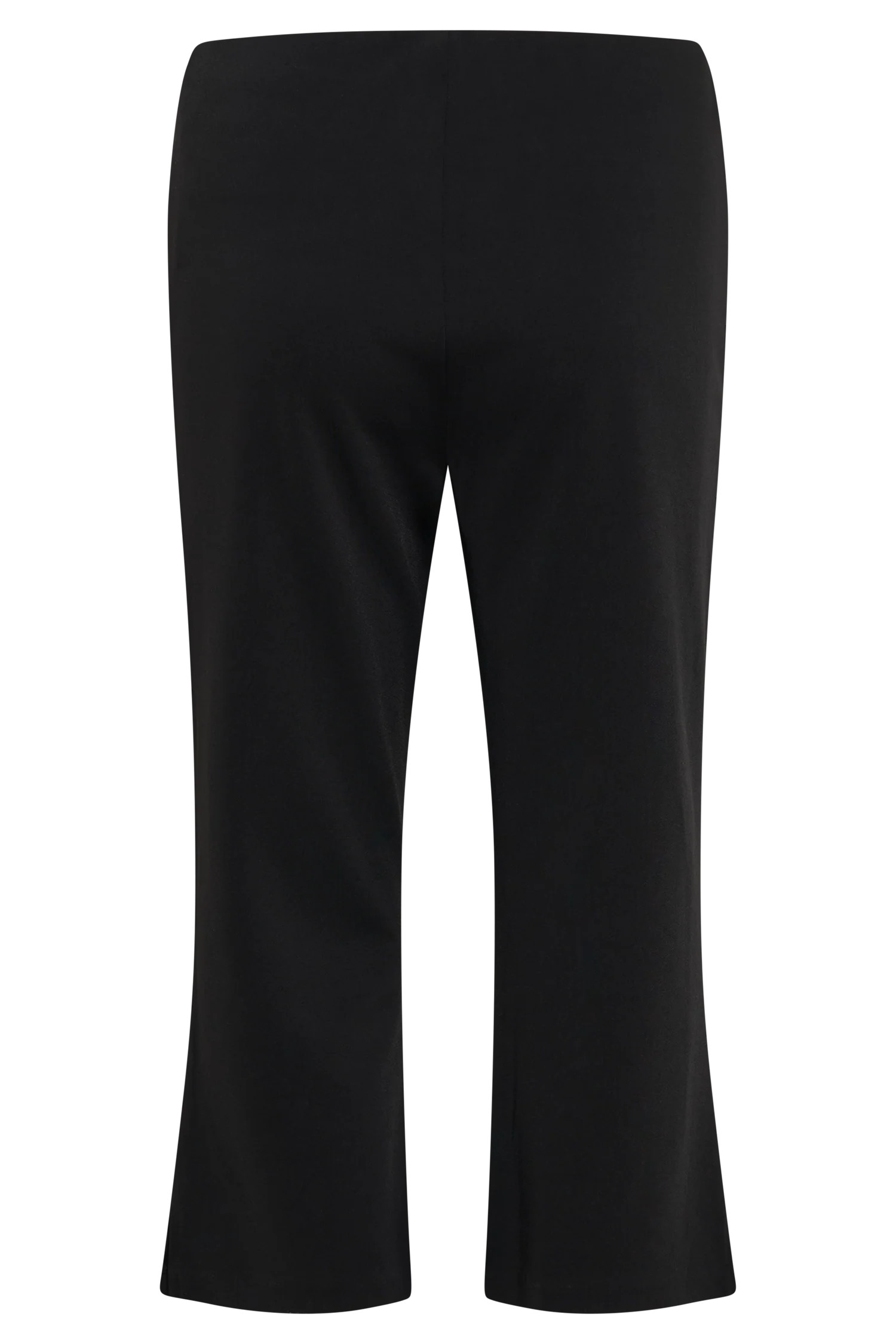 Layla Flared Crepe Capri Pants - Black | Meshki (APAC)