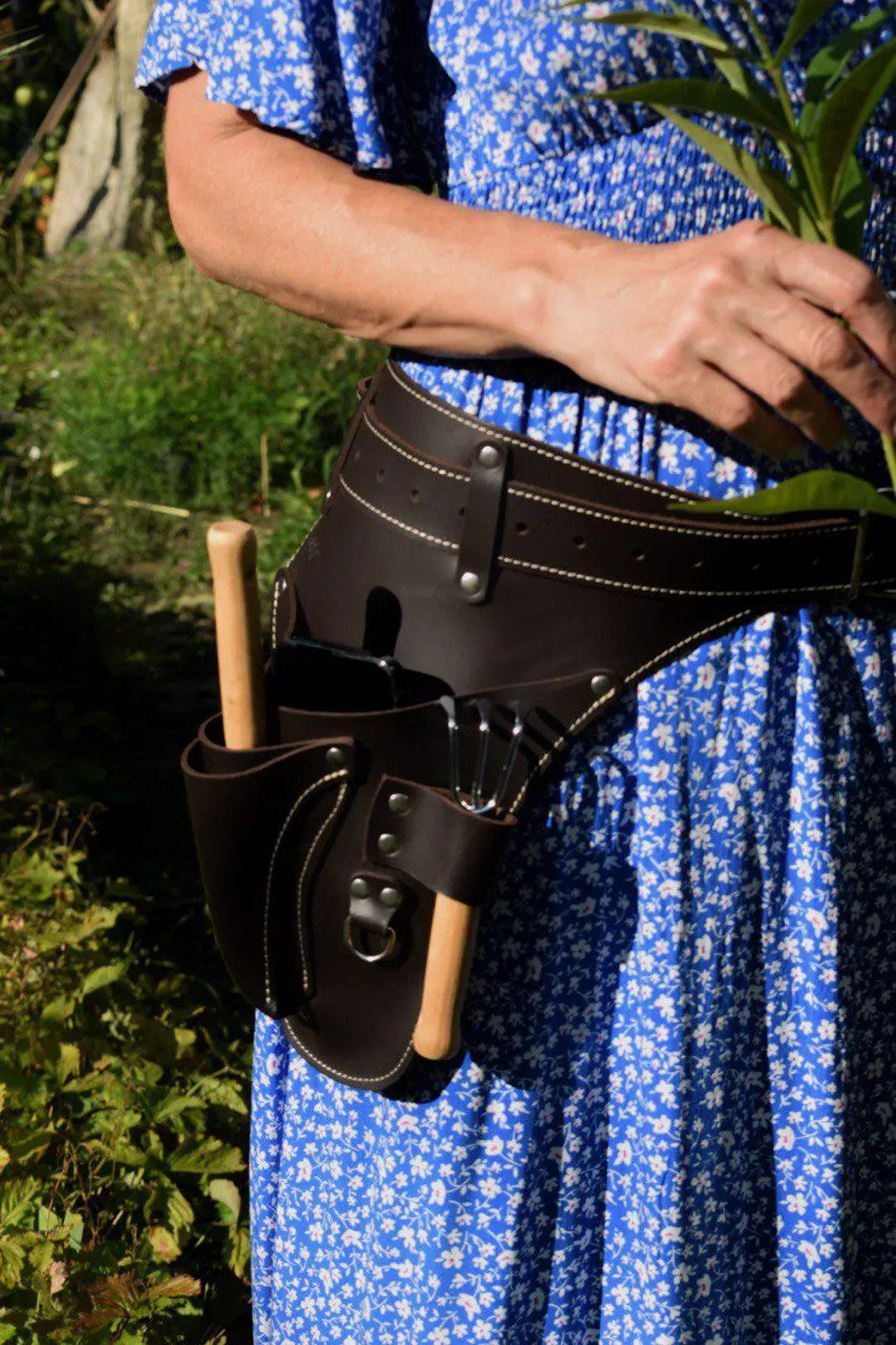 Leather Garden Tool Belt: Full Grain Dark Brown Italian Leather - Etsy | Etsy (US)