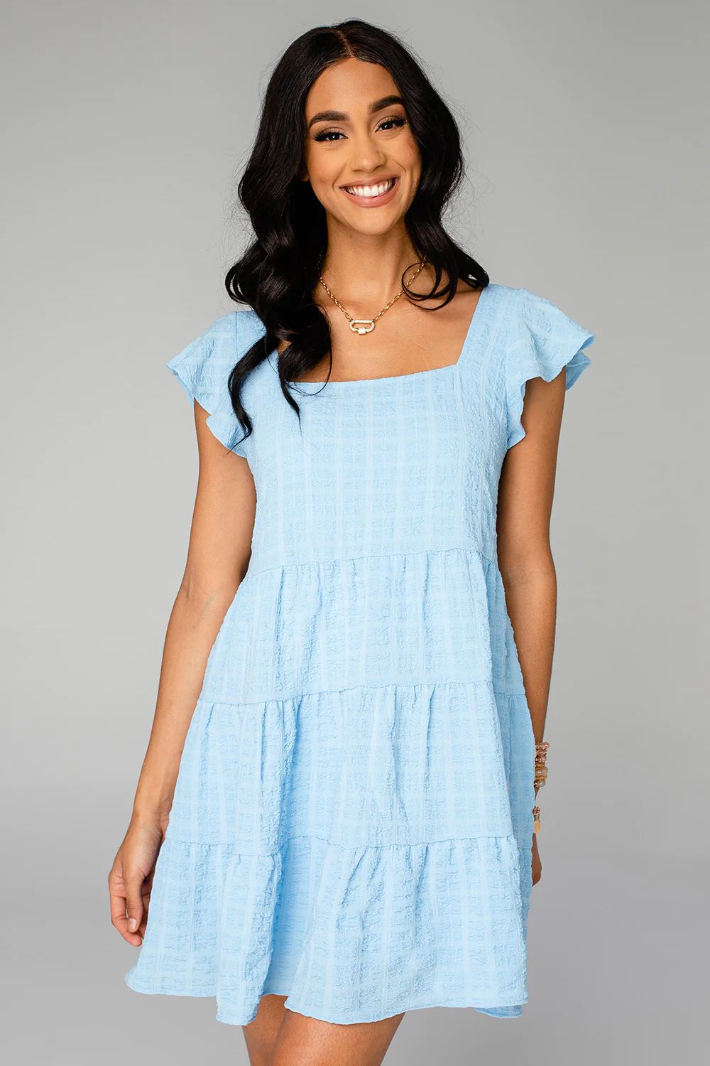 Delilah Baby Doll Dress - Blue | BuddyLove