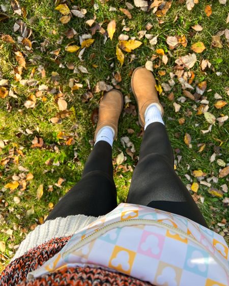 Fall favorites 🍂🍁 Ugg ultra minis, spanx faux leather leggings and ready for Disney with this cute Fanny pack! 

Fall outfit. Fall boots. Disney bag. Mickey Mouse bag. Mickey Mouse fanny pack. Ootd fall fashion. 

#LTKSeasonal #LTKstyletip