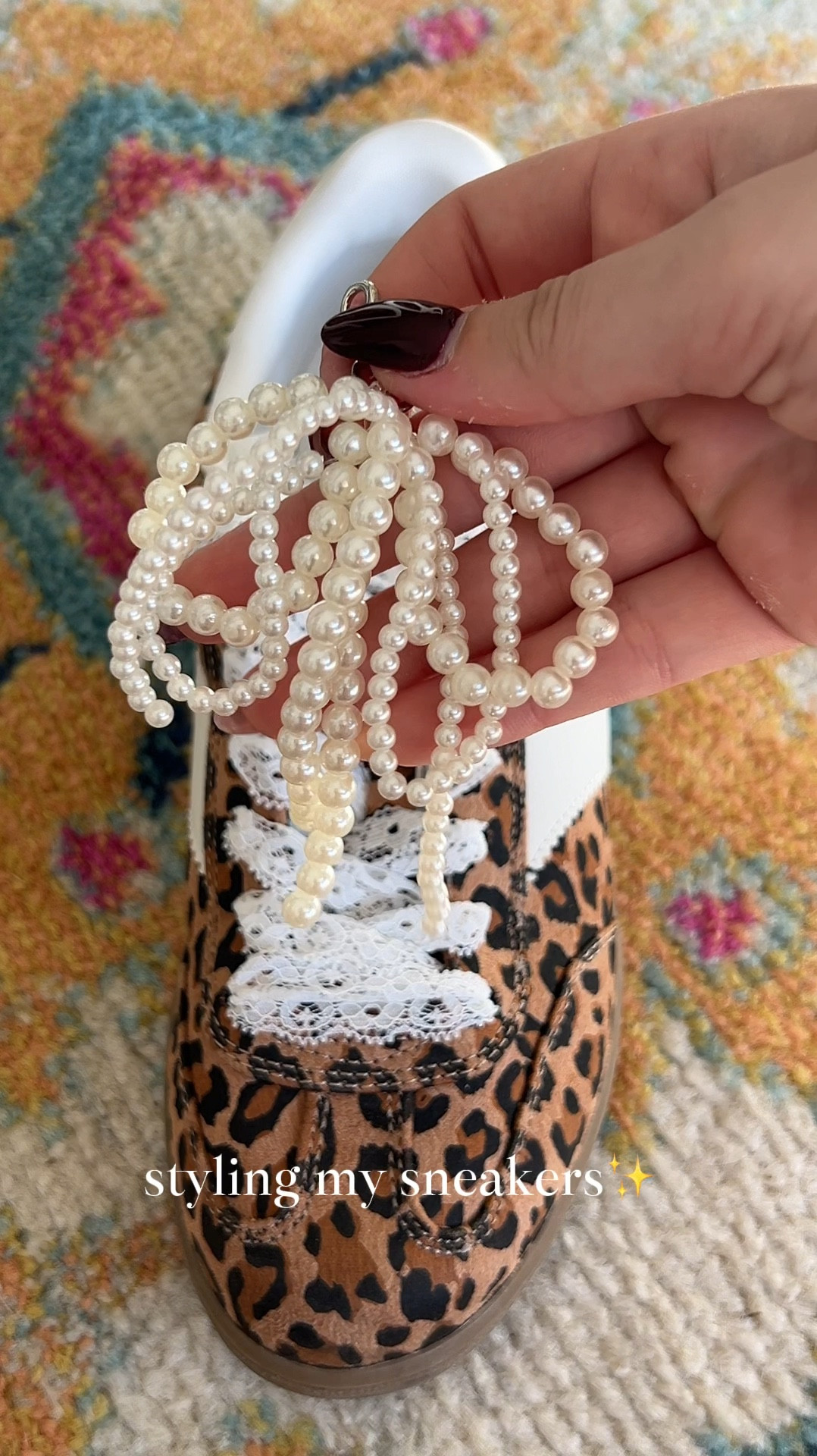 Elevating my leopard Target sneakers with a little extra flair! 🐆✨ Added these lace shoelaces and bow charms from Amazon for a unique twist . Loving how these details make them stand out! #TargetStyle #SneakerUpgrade #AmazonFinds

#LTKStyleTip #LTKGiftGuide #LTKShoeCrush