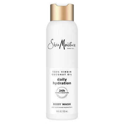 SheaMoisture Body Wash Daily Hydration - 100% Virgin Coconut Oil with Coconut Milk & Glycerin - 18 fl oz | Target