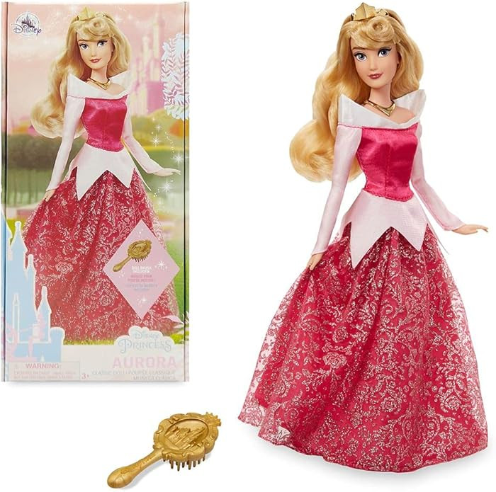 Disney Store Official Disney Princess Classic Doll (Aurora from Sleeping Beauty), 11 Inches, Incl... | Amazon (US)