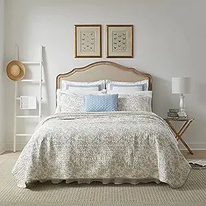 Laura Ashley Home - Amberley Collection - Quilt Set - 100% Cotton, Breathable & Lightweight, Reve... | Amazon (US)