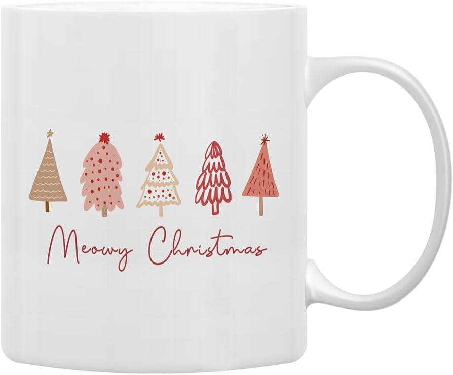 QASHWEY Christmas Coffee Mugs, Christmas Mug, Christmas Cat Lover Gifts, Christmas Xmas Mug Tea C... | Amazon (US)