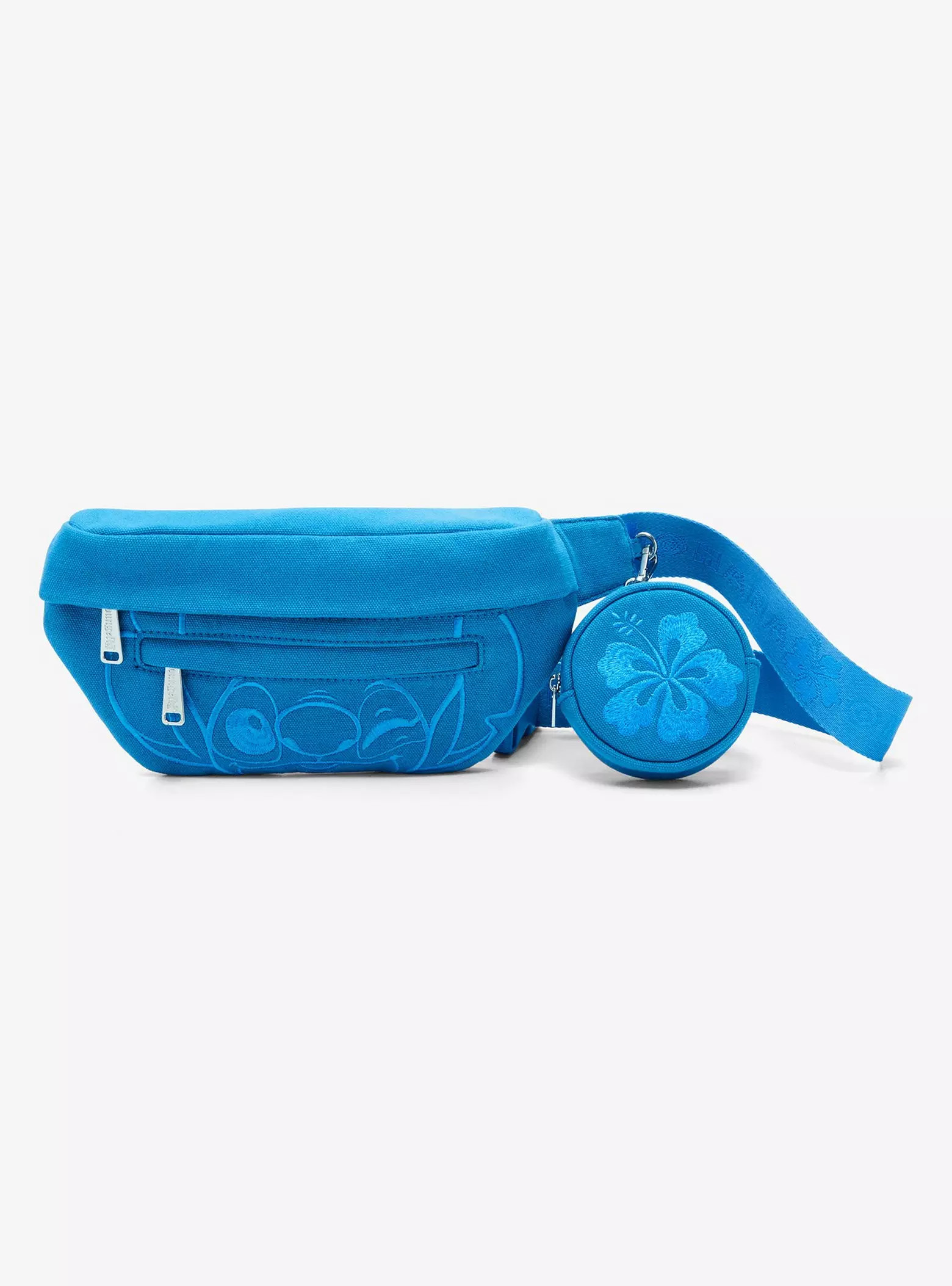 Loungefly Disney Stitch Blue Fanny Pack With Coin Pouch | Hot Topic