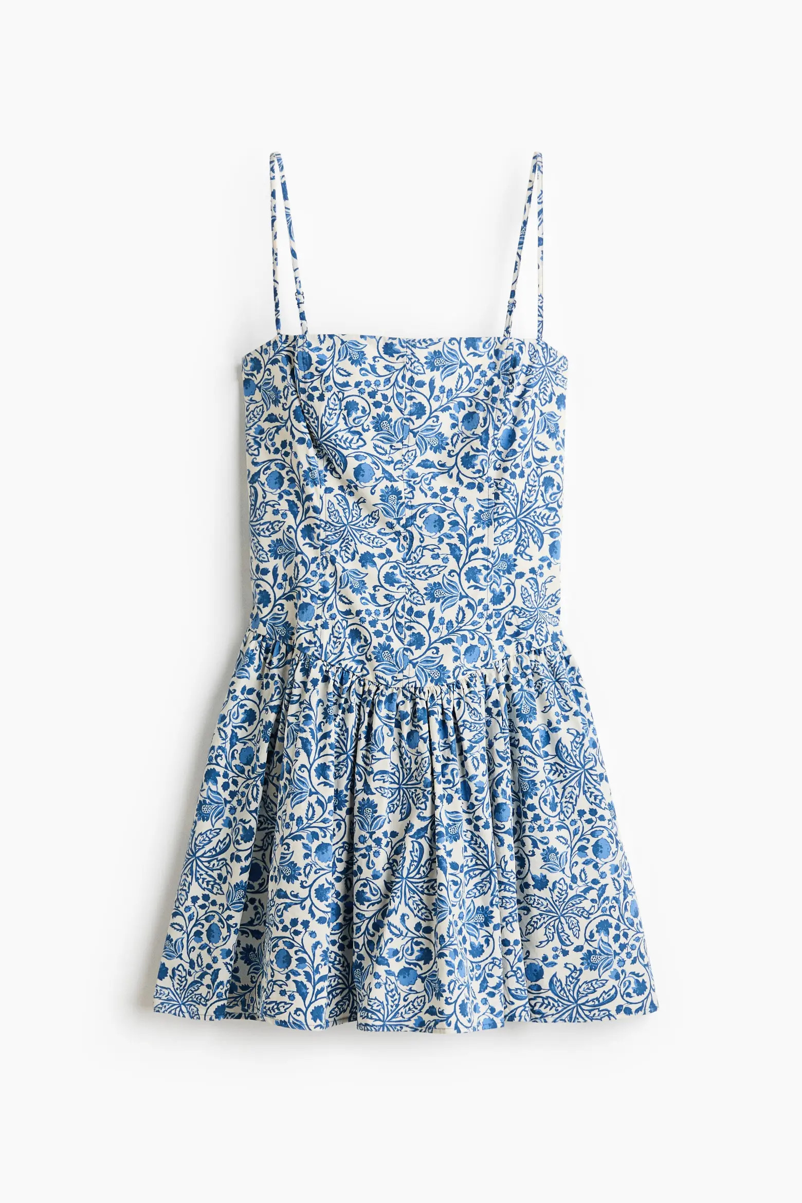 Flared-skirt Cotton Strappy Dress (Women) | Nordstrom | Nordstrom