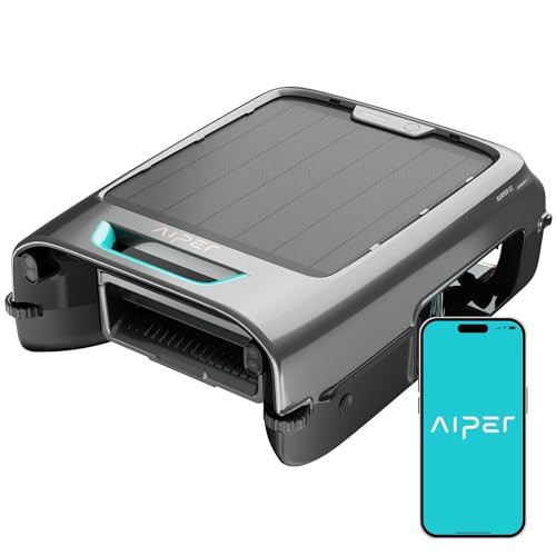 AIPER EcoSurfer S2 Solar Powered Pool Surface Skimmer Robot with APP Support, 24/7 Continuous Cleaning, Dual Charging Modes, Smart Obstacle Avoidance, 150-um Filtration, OTA Upgrade, Gray | Amazon (US)