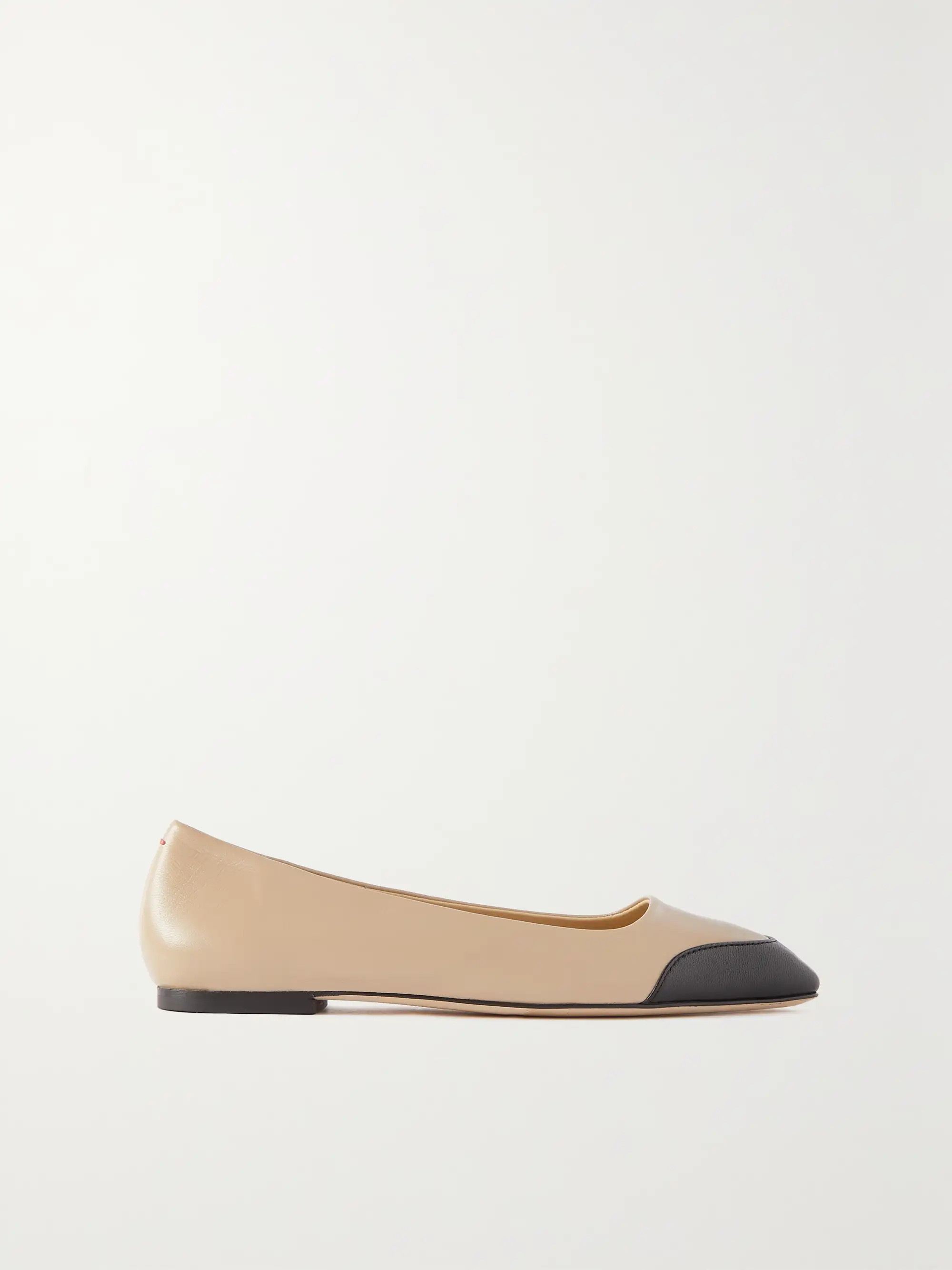 Two-tone leather ballet flats | NET-A-PORTER (UK & EU)