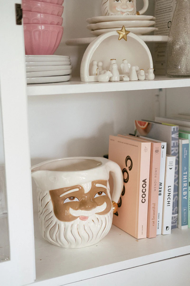 Brown Papa Noel Pitcher | Pink Antlers
