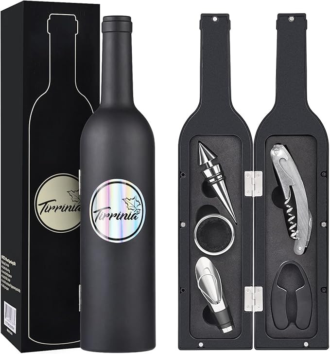Kato Wine Accessories Gift Set - Wine Bottle Corkscrew Opener Kit, Drip Ring, Foil Cutter and Win... | Amazon (US)