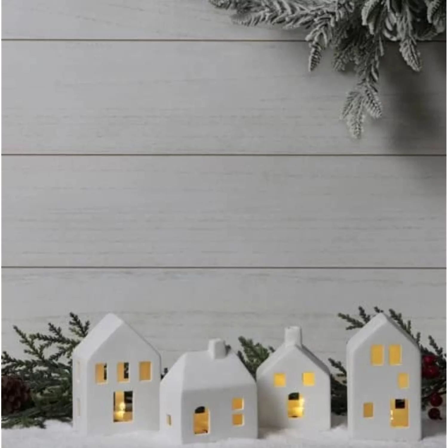 1 Piece Farmhouse Village Unfinished Ceramic Tealight Mini Holiday House Decor DIY Project - Walm... | Walmart (US)