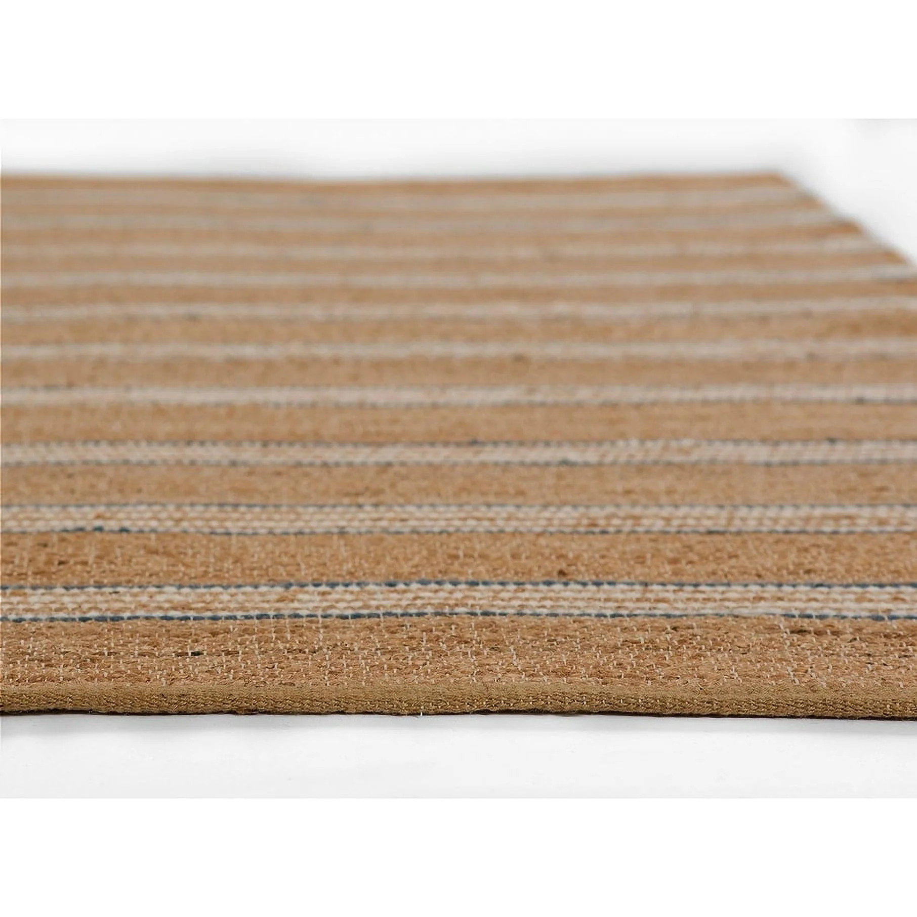 Erin Gates  by  Chestnut Stripe Blue Hand Woven Wool Area Rug 9' X 12' - Blue | Walmart (US)