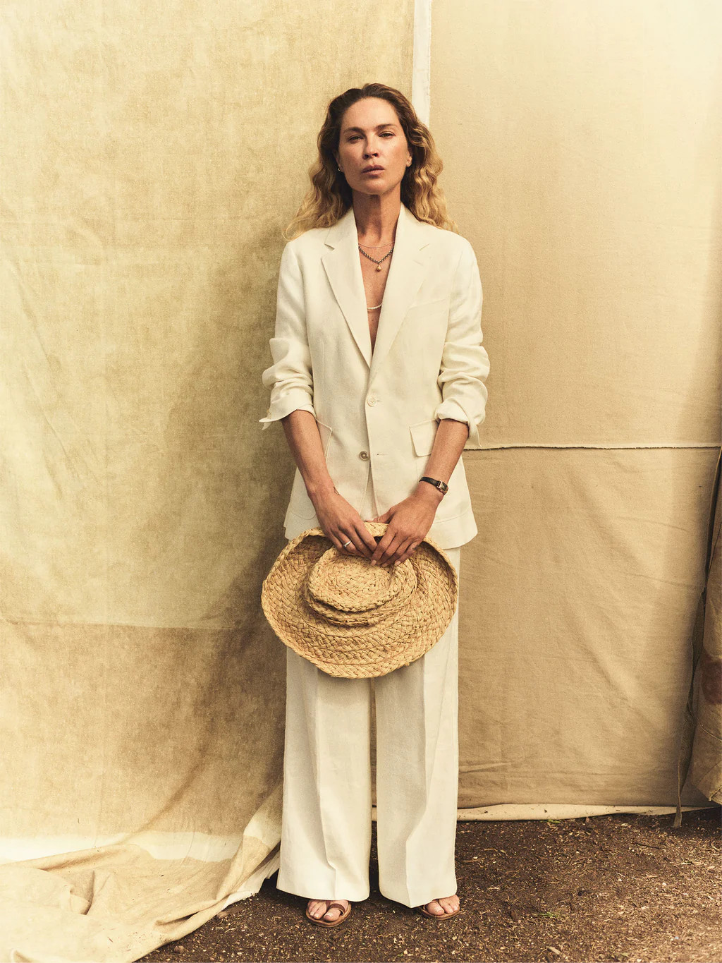 White Hutton Linen Blazer - Buck Mason- Modern American Classics | Buck Mason