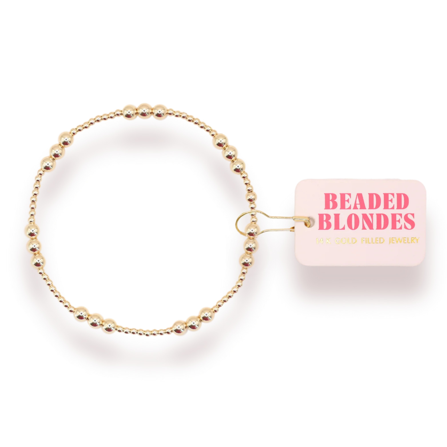 ILY Bracelet in Gold | Beaded Blondes