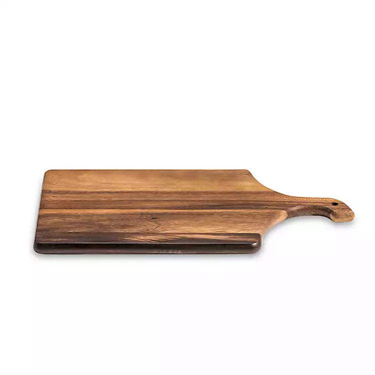 New!Curved Handle Acacia Wood Cutting Board | Kirkland's Home