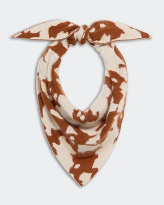 Grizzly Cowhide Wild Rag - Cream/Burnt Sienna | Guest In Residence