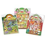Melissa & Doug Puffy Sticker Activity Books Set - Farm, Safari, and Chipmunk | Amazon (US)