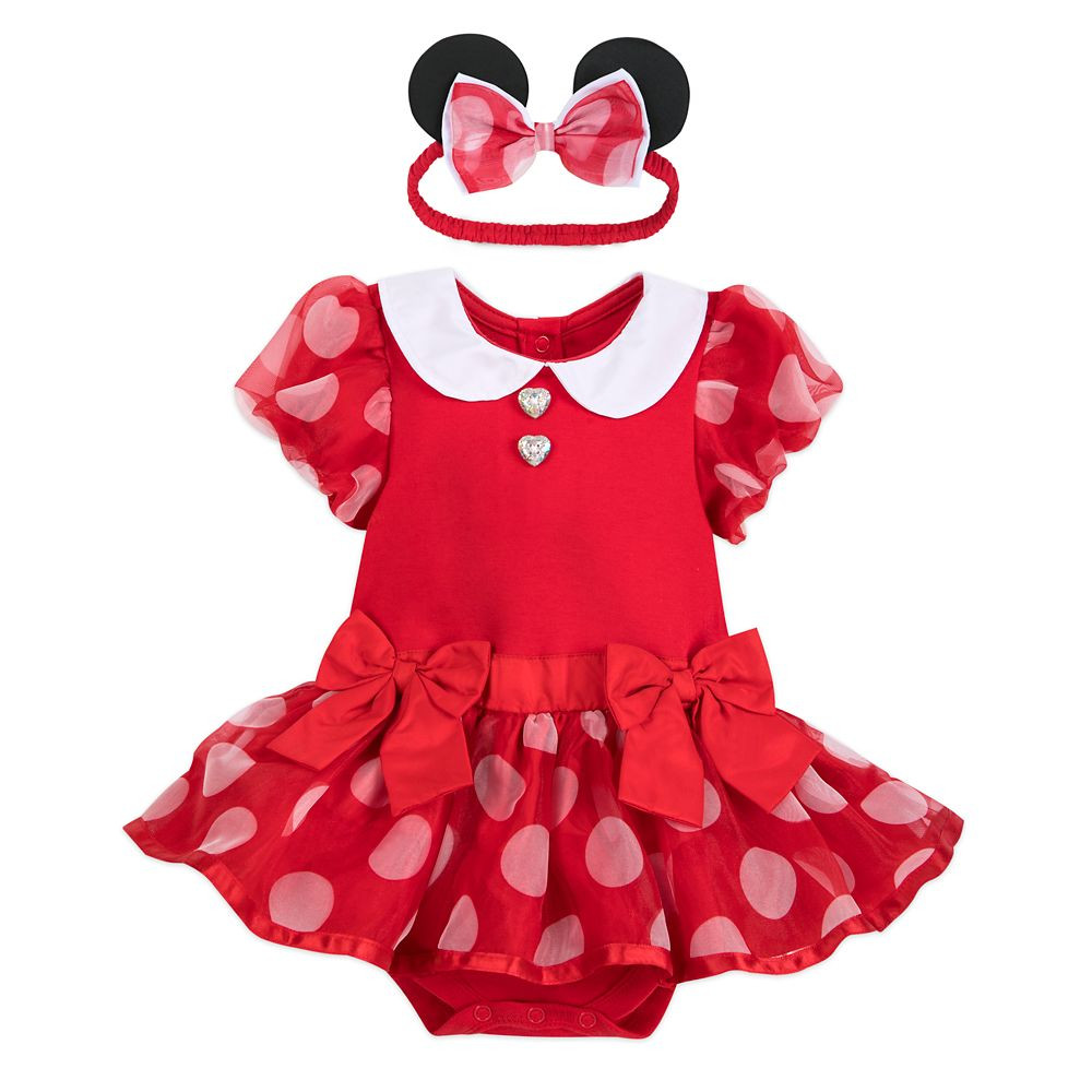 Minnie Mouse Costume Bodysuit for Baby – Red | Disney Store