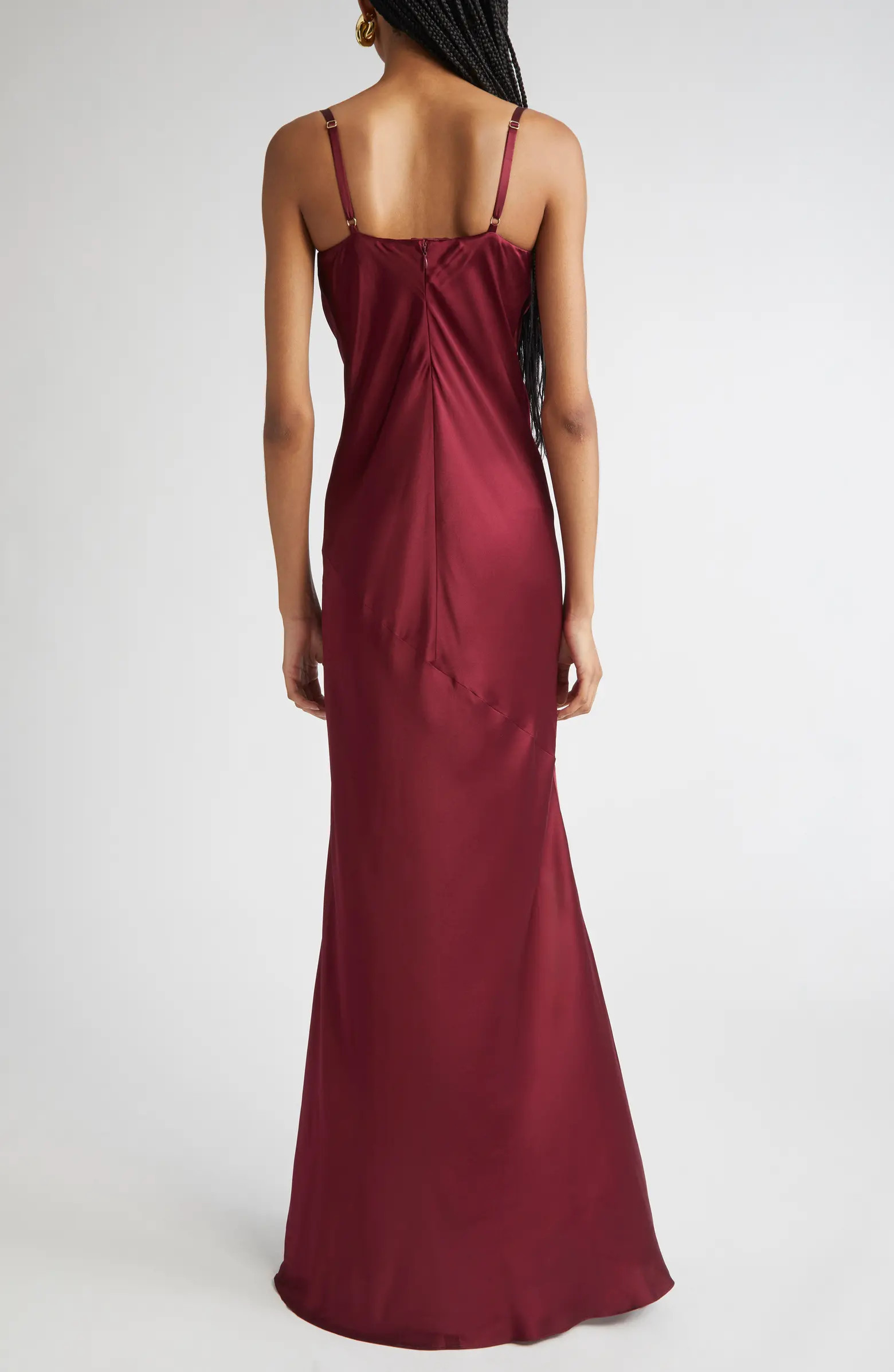 Sayla Underwire Bias Cut Silk Mermaid Gown | Nordstrom