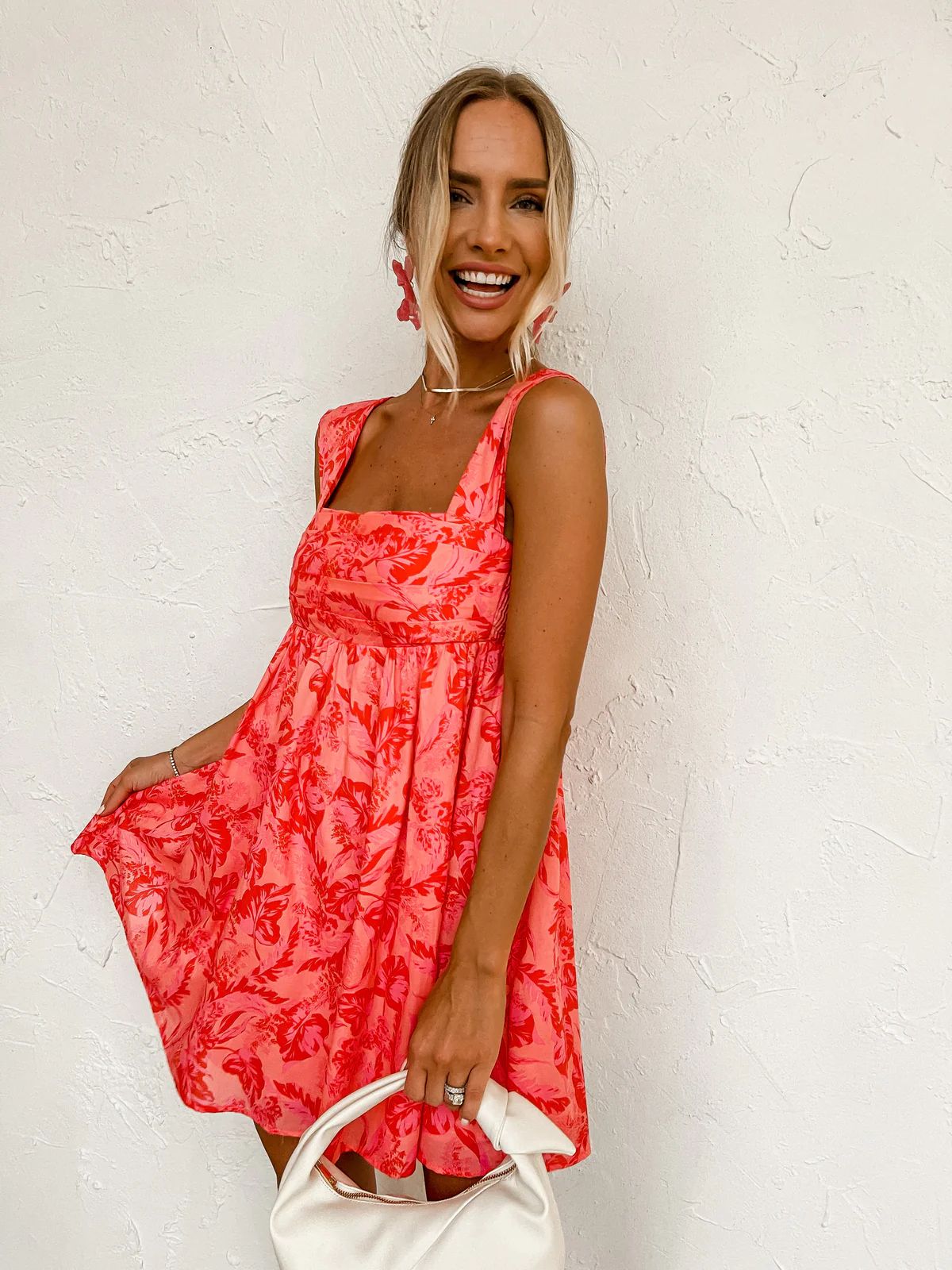 Maui Love Floral Pleated Mini Dress | Ruthie Grace