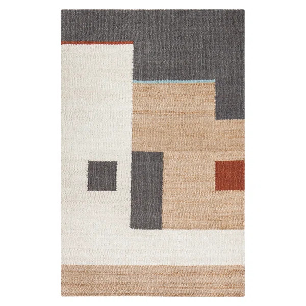Wes Tan/Black/Gray Area Rug | Wayfair North America