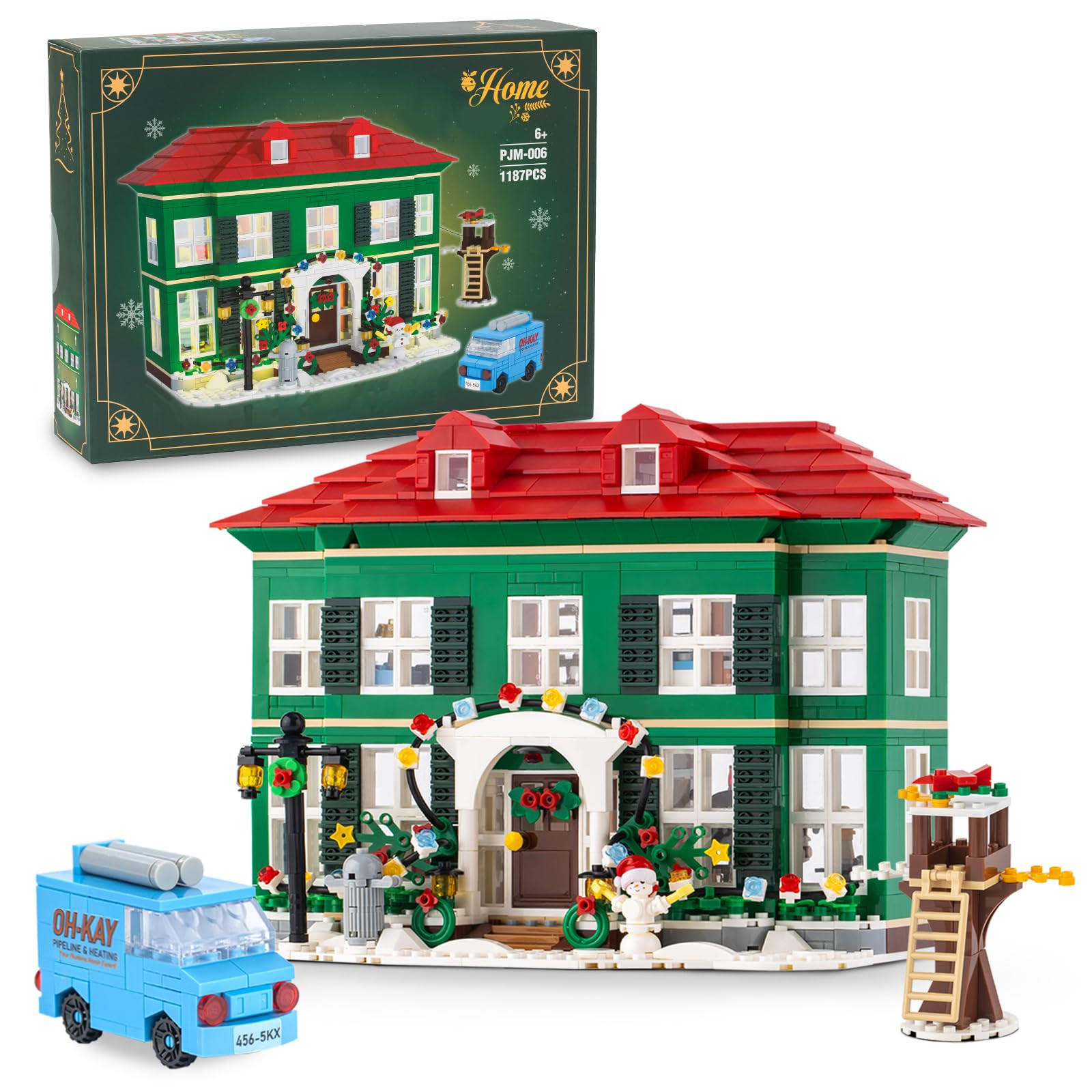 Christmas House Building Set with Light for Adults, NO Compatible with Lego House, 1187PCS Holida... | Amazon (US)