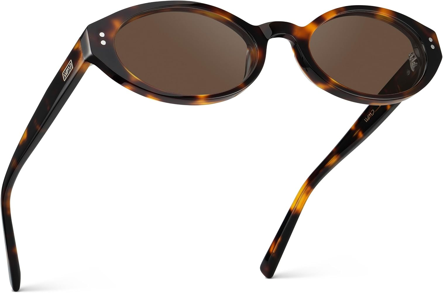 WearMe Pro Esme Women's Sunglasses, Slim 90s-Inspired Curved Oval Frame | Amazon (US)