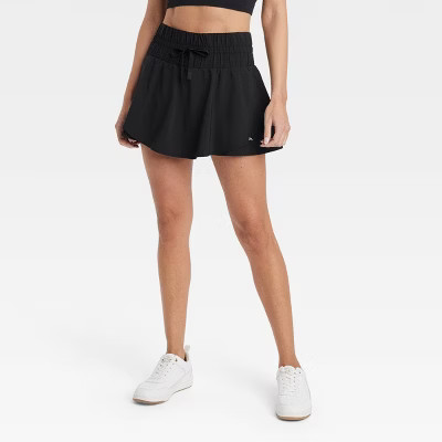 Women's High Rise Flowy Skort - JoyLab™ Black L | Target