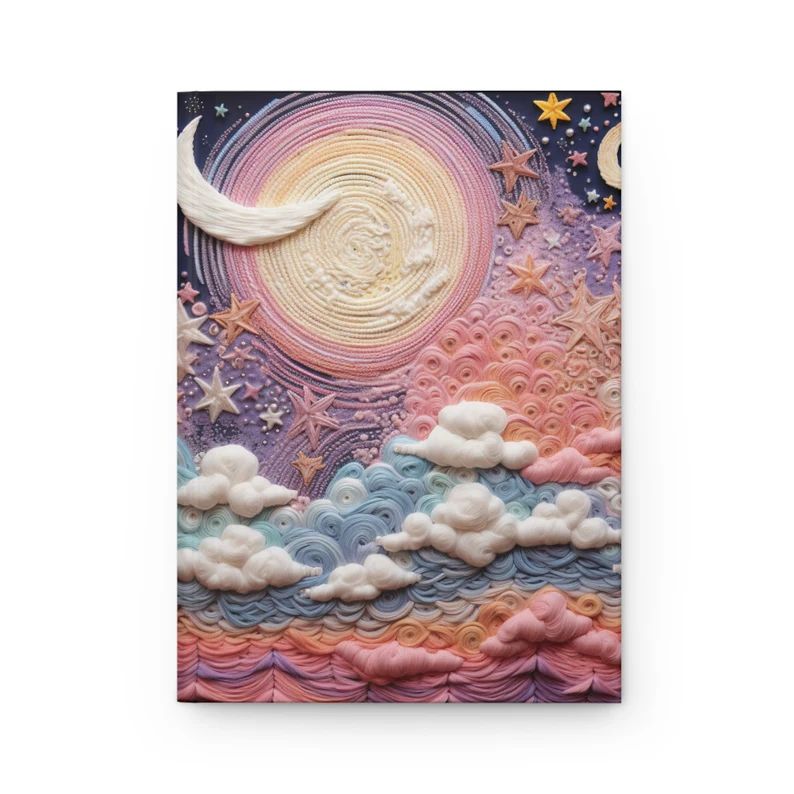 Moon & Stars Pastel Dream Journal, Phases of the Moon 3d Print, Wellness Journal, Tarot Journal, ... | Etsy (US)