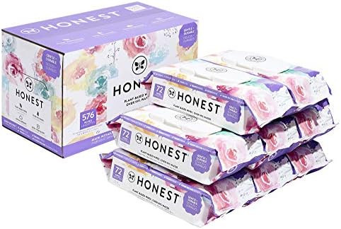 The Honest Company Designer Baby Wipes| Rose Blossom | Over 99 Percent Water | Pure & Gentle | Pl... | Amazon (US)