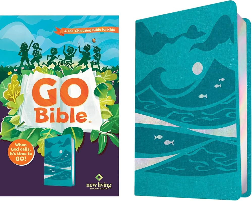 NLT Go Bible for Kids (LeatherLike, Teal Ocean): A Life-Changing Bible for Kids | Amazon (US)