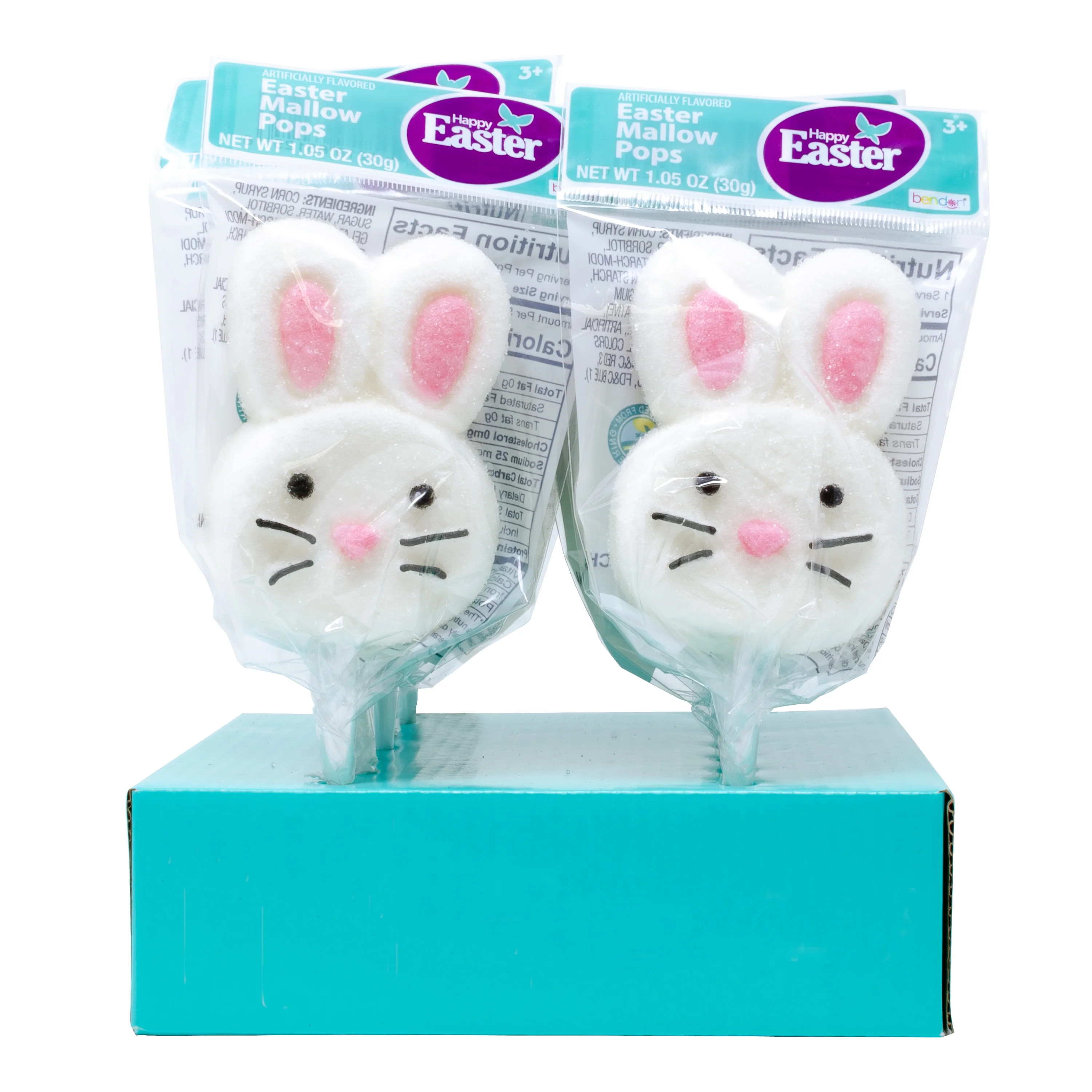 Easter Bunny Marshmallow Lollipop by Bendon Sweets; 30 Grams, Peanut-Free - Walmart.com | Walmart (US)