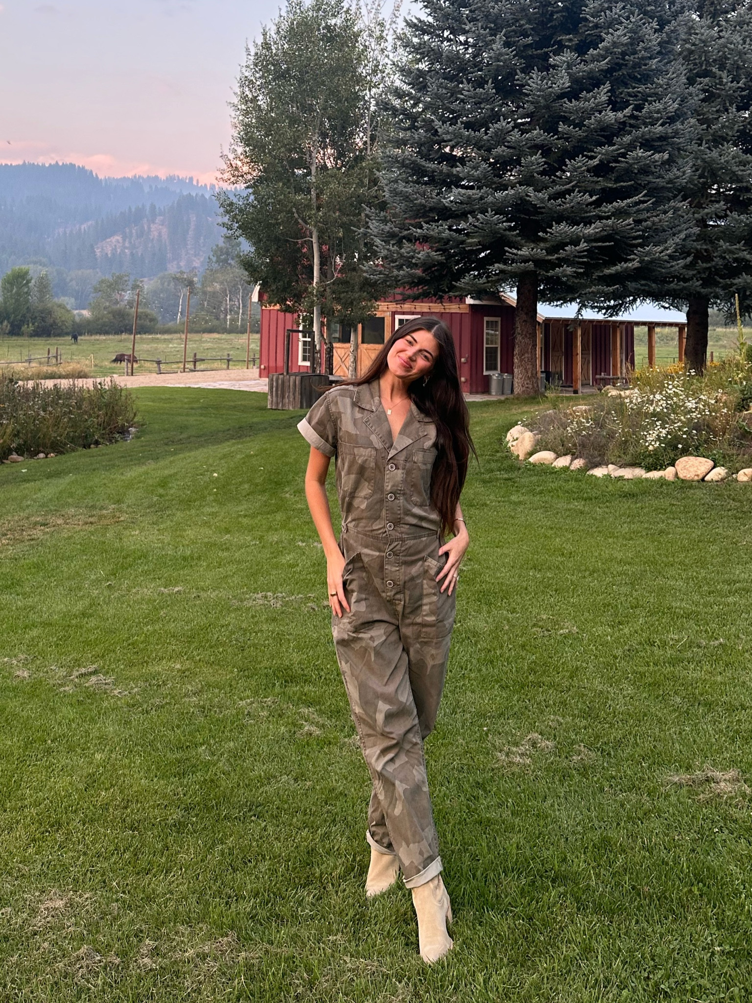 Camo Jumpsuit 🫶🏼 

#LTKBeauty #LTKBump #LTKBaby