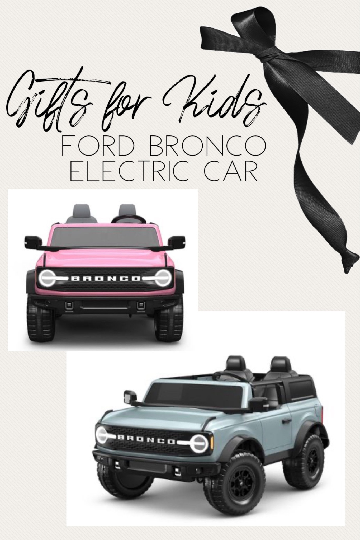 Kid’s Ford Bronco powered vehicle.

Gifts for kids
Children’s gift ideas
Gifts for little girls
Gifts for little boys 
Kid gifts 
Target Find 


#LTKkids #LTKHoliday #LTKGiftGuide