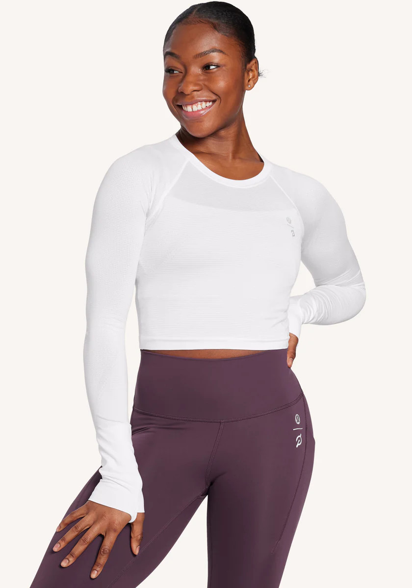 Swiftly Tech Cropped Long-Sleeve Shirt 2.0 | Peloton Apparel