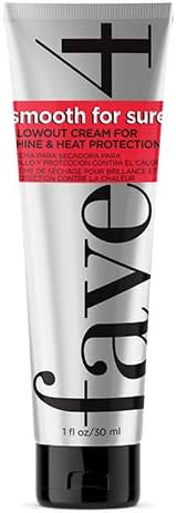 fave4 hair Smooth for Sure Smoothing Blowout Cream for Shine & Heat Protection | Amazon (US)