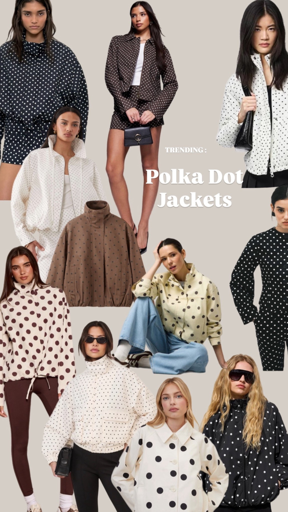 Trending : polka dot jackets!!! 

everyday jacket spring fashion 

#LTKuk #LTKspring #LTKeurope