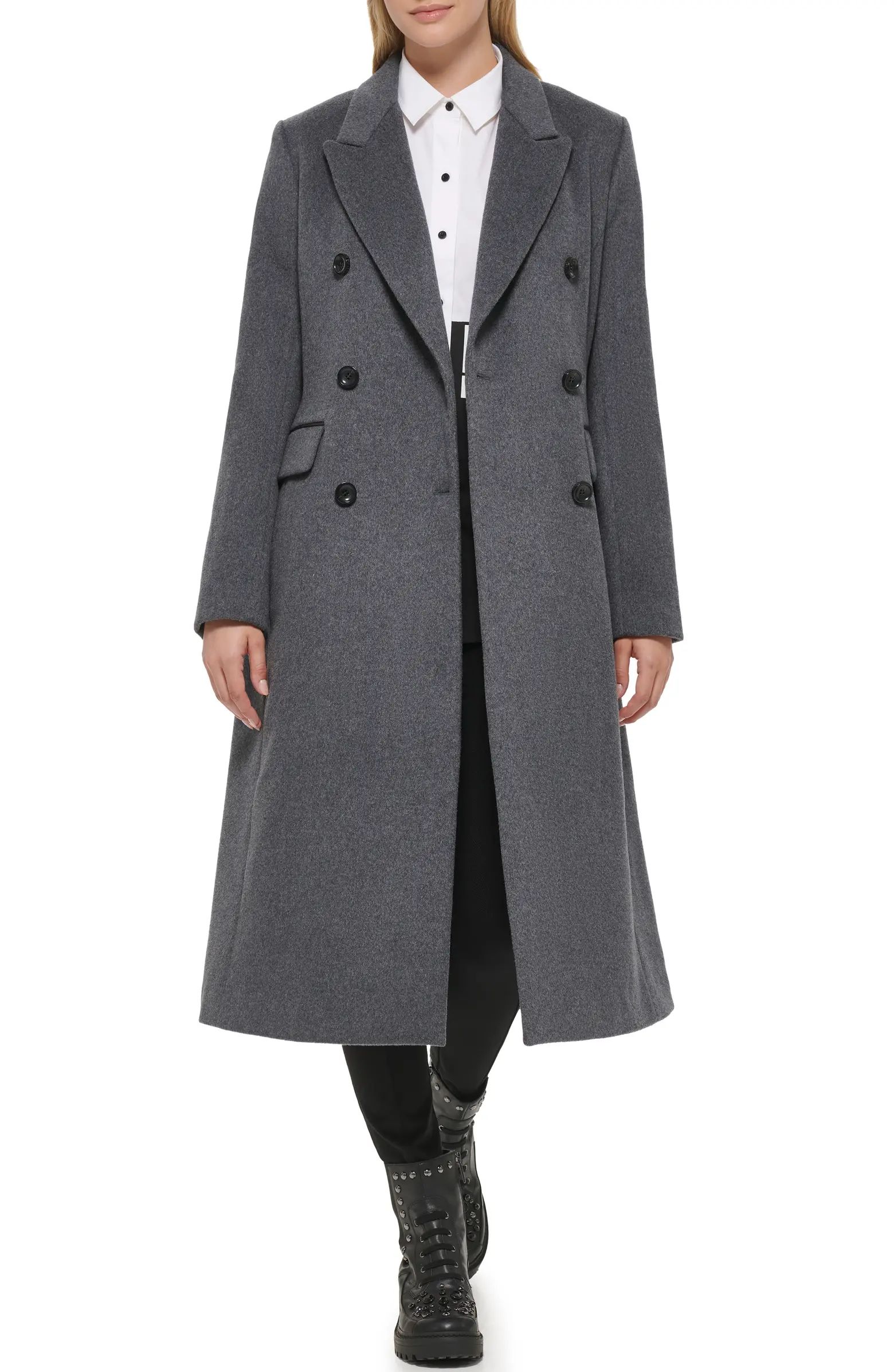 Wool Blend Double Breasted Coat | Nordstrom