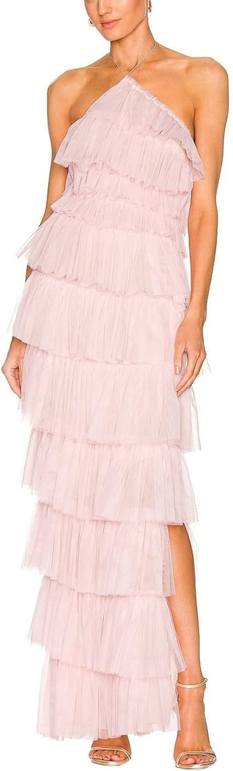 Women Floral Tiered Maxi Dress Y2k Ruffle Smocked Cami Dress 2023 Spaghetti Strap Flowy Long Summ... | Amazon (US)