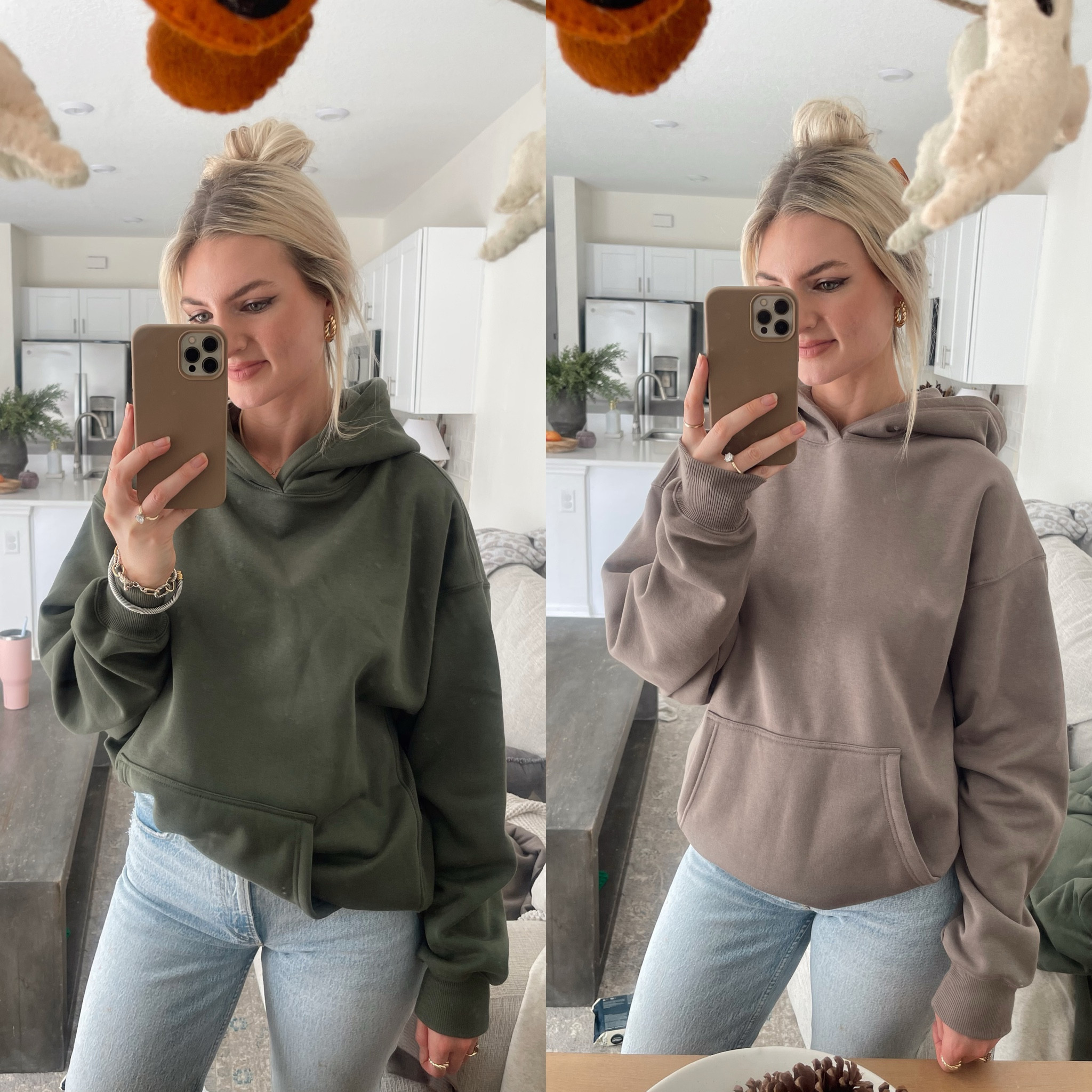 Easy, cozy outfit! Love these Amazon hoodies. They're fleece-lined! Both colors are new release! I sized up one for an oversized fit.

Hoodie- size large 
Abercrombie jeans- 27 curve Love extra long 

Fall outfit, Amazon fashion, casual outfit, cozy outfit, Amazon finds, 

#LTKFindsUnder50 #LTKGiftGuide #LTKStyleTip