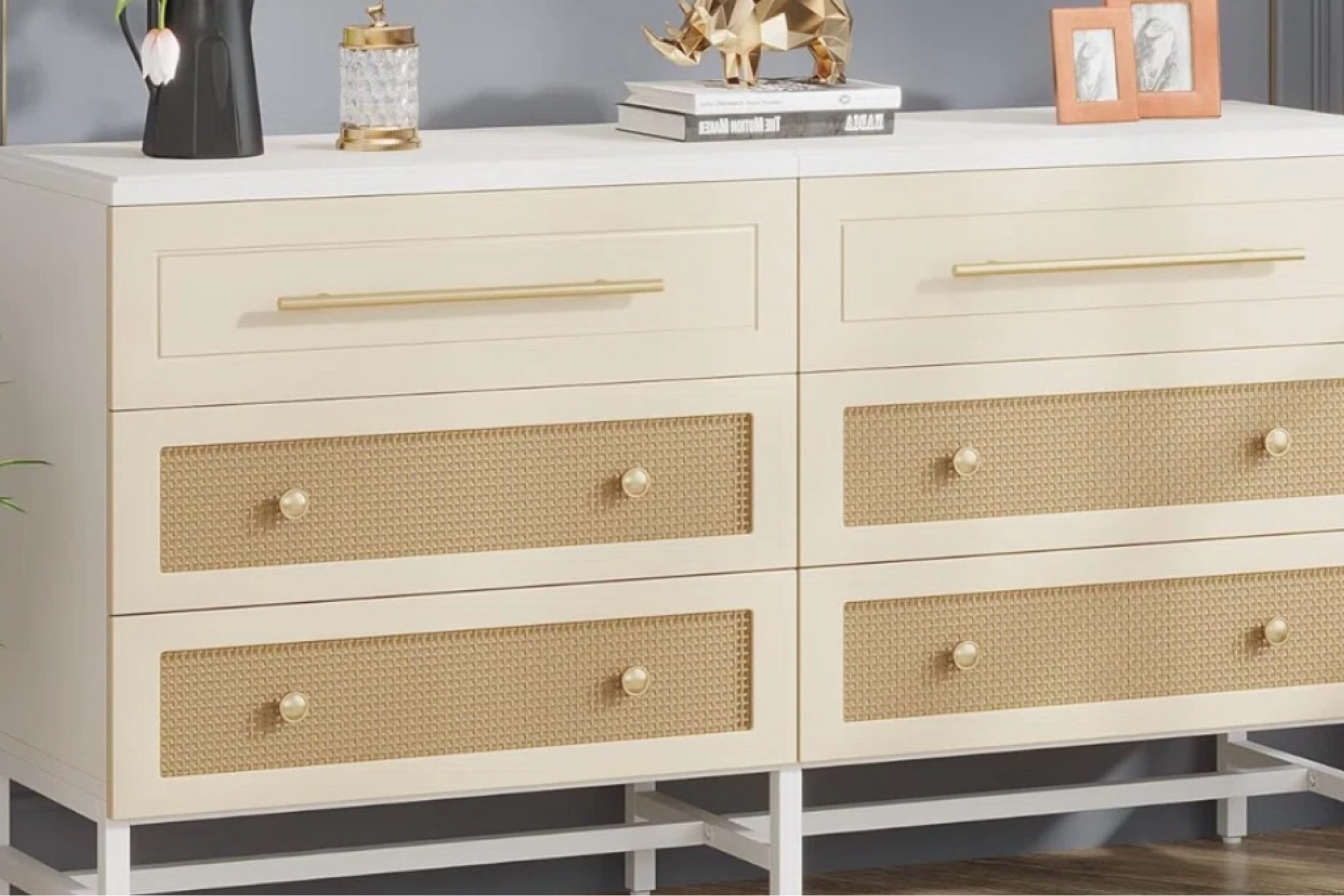 Rattan took dresser #ltkhome