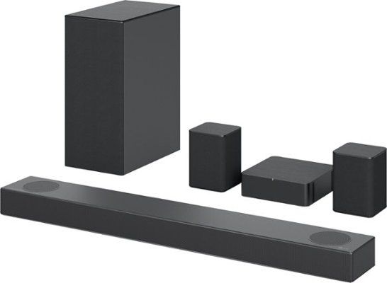 LG - 5.1.2 Channel Soundbar with Wireless Subwoofer, Dolby Atmos and DTS:X - Black | Best Buy U.S.