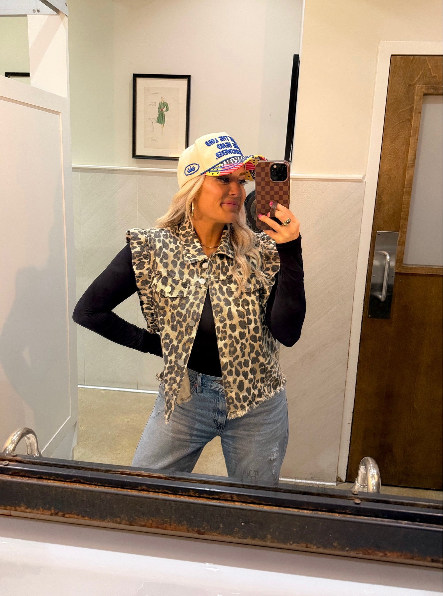 Obsessed with this leopard ruffle sleeve vest!!! Size medium

#LTKgrwm #LTKootd #LTKSeasonal