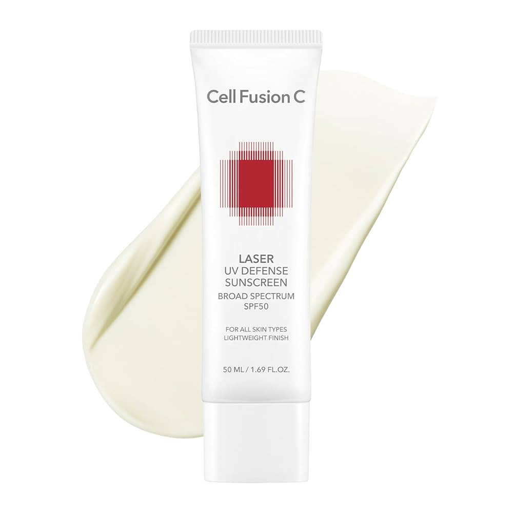 Cell Fusion C Laser UV Defense Face Sunscreen SPF 50, No White Cast and Soft Matt Finish, PDRN & ... | Amazon (US)